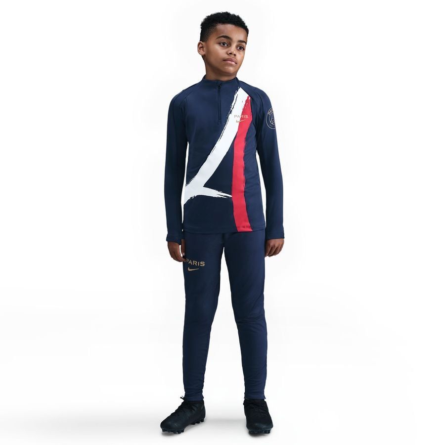 Paris Saint Germain Training Trousers Dri-FIT Strike Away - Midnight Navy/Metallic Gold Kids-SoccerKits Hub | Buy Soccer Jerseys Online